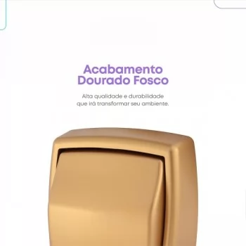 Acabamento Para Válvula Descarga Deca Hydra Max Abs Dourado