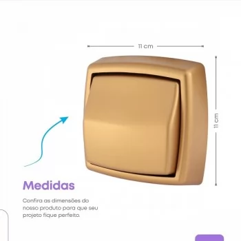 Acabamento Para Válvula Descarga Deca Hydra Max Abs Dourado