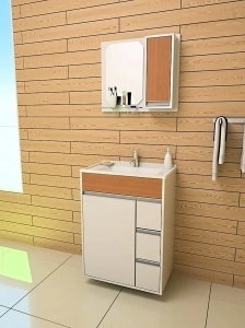 GABINETE PARA BANHEIRO FIT STYLE 60 - GABINETTO
