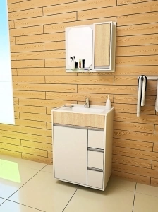 GABINETE PARA BANHEIRO FIT STYLE 60 - GABINETTO