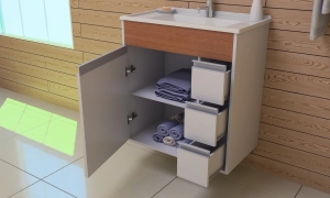 GABINETE PARA BANHEIRO FIT STYLE 60 - GABINETTO